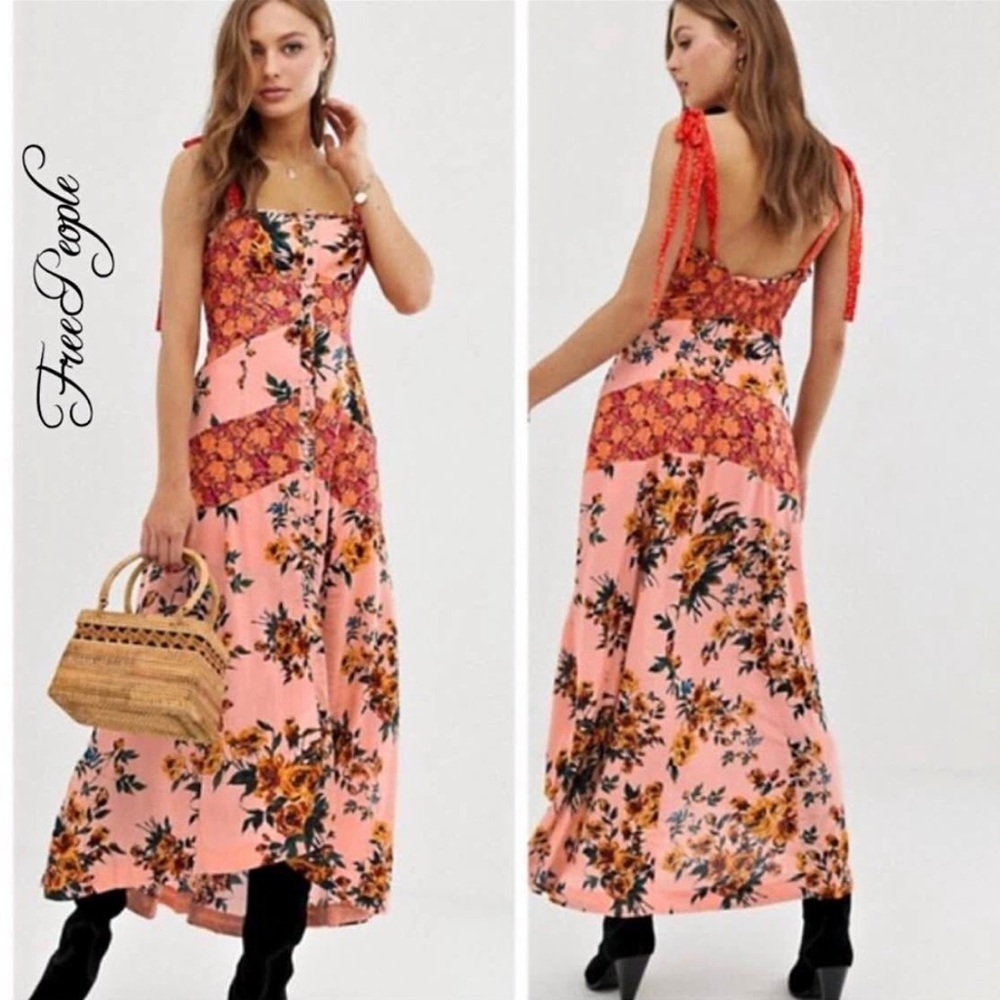 BNWT Free People Lover Boy Maxi Floral Dress
